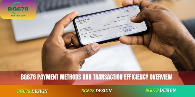 BG678 payment methods and transaction efficiency overview