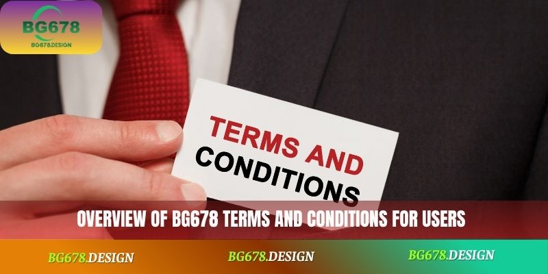 Overview of BG678 Terms and Conditions for users